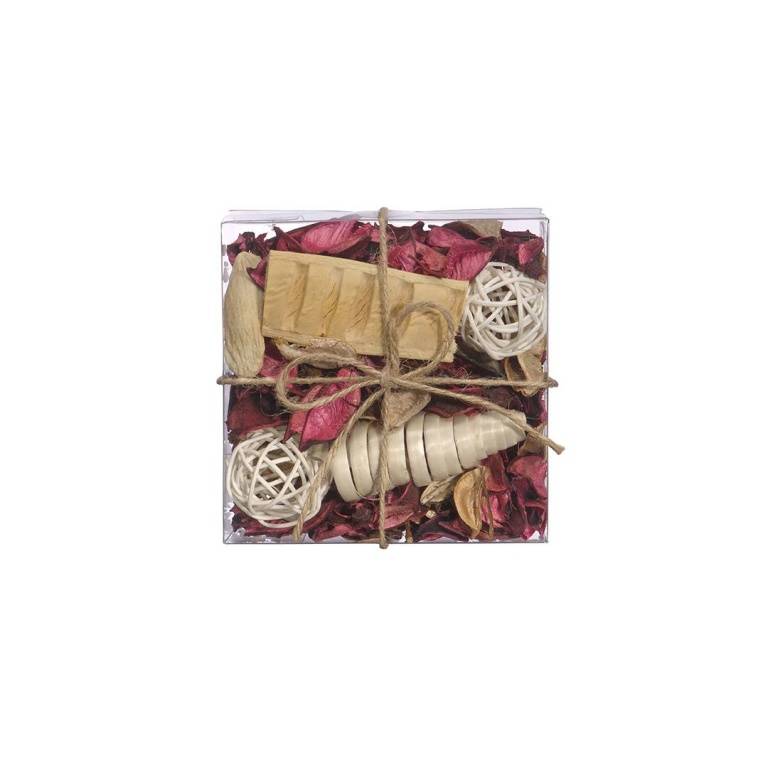 Набор сухоцветов из натуральных материалов, с ароматом розы, Д130 Ш130 В60, короб, YW-SUH19 фото на RBNG