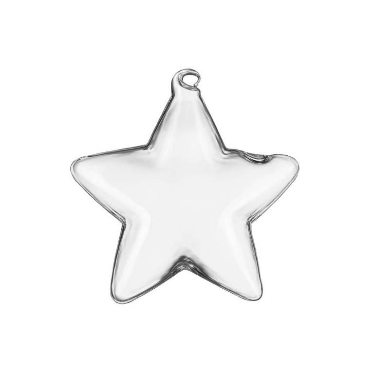 Ваза подвесная "Звезда", Д140 Ш140 В70, стеклянная, WB-06 фото на RBNG