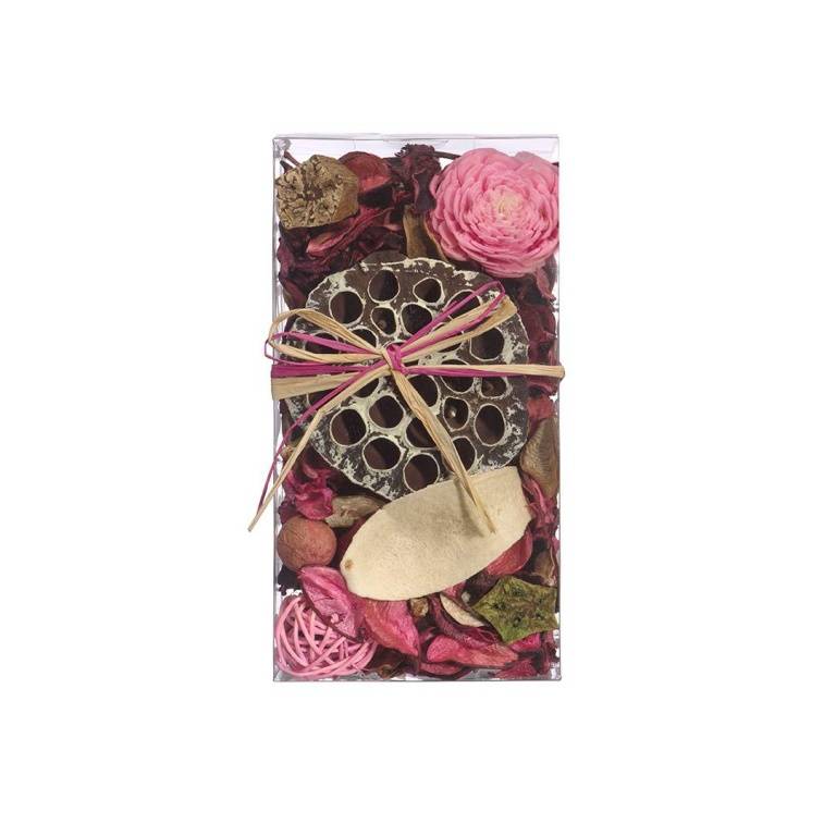 Набор сухоцветов из натуральных материалов, с ароматом розы, Д200 Ш105 В60, короб, YW-SUH22 фото на RBNG